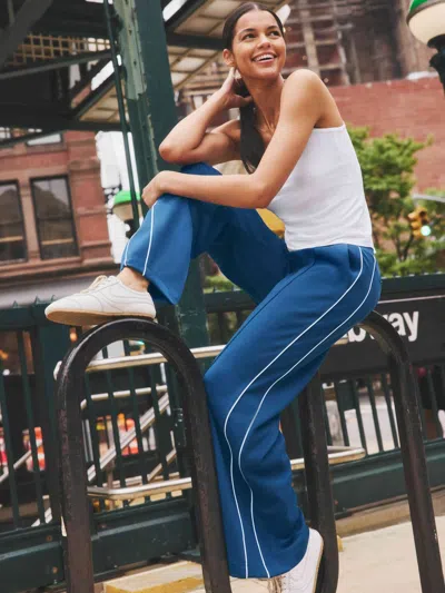 Athleta Venice High Rise Track Stripe Wide Leg Pant