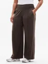 Athleta Venice High Rise Track Stripe Wide Leg Pant In Brown