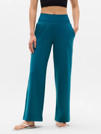 Athleta Venice High Rise Wide Leg Pant In Blue