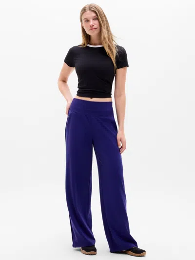 Athleta Venice Pintuck High Rise Wide Leg Pant In Mystic
