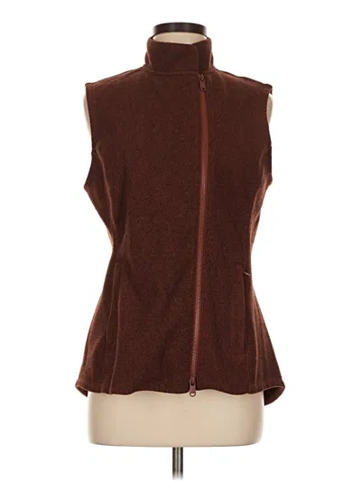Pre-owned Athleta Vest In Brown