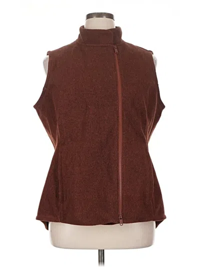 Pre-owned Athleta Vest In Brown