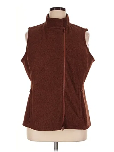 Pre-owned Athleta Vest In Brown