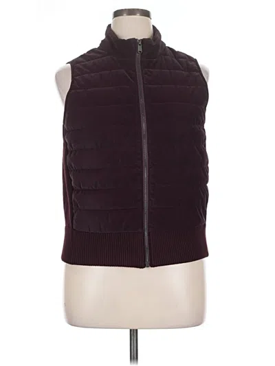 Pre-owned Athleta Vest In Burgundy