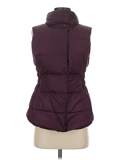 Pre-owned Athleta Vest In Burgundy