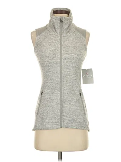 Pre-owned Athleta Vest In Gray