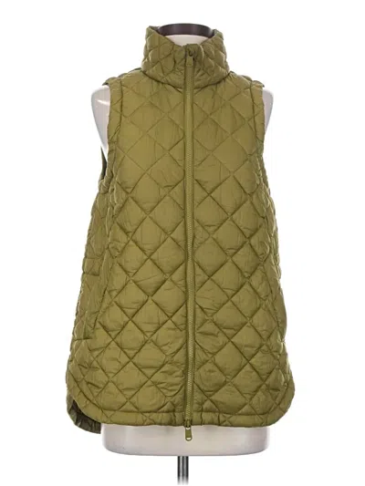 Pre-owned Athleta Vest In Green