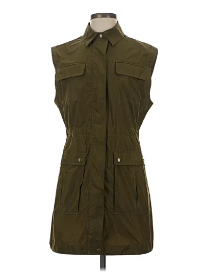 Pre-owned Athleta Vest In Green
