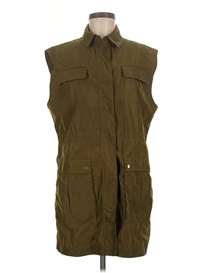 Pre-owned Athleta Vest In Green