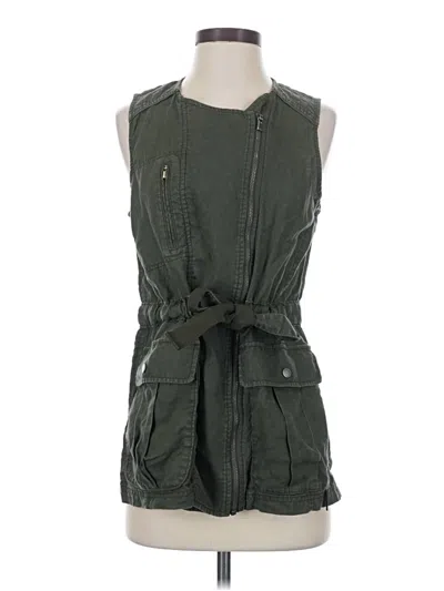Pre-owned Athleta Vest In Green