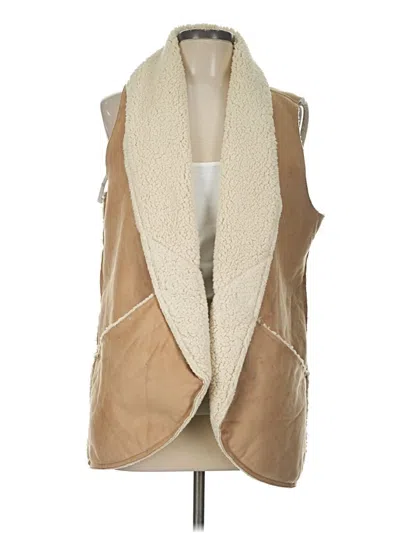 Pre-owned Athleta Vest In Tan