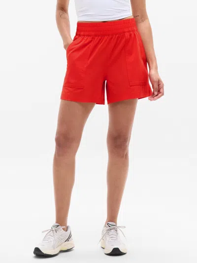 Athleta Wayfind High Rise 5" Short In Cardinal