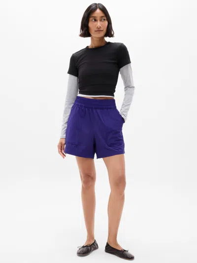Athleta Wayfind High Rise 5" Short In Blue