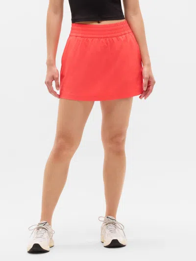Athleta Weekender High Rise 14" Run Skort In Orange
