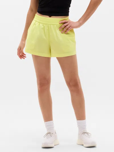 Athleta Weekender Mid Rise 3" Run Short In Yellow
