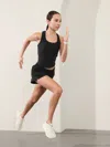 Athleta Weekender Mid Rise Run Short In Black