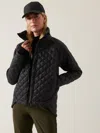 Athleta Whisper Featherless Puffer Jacket In Black