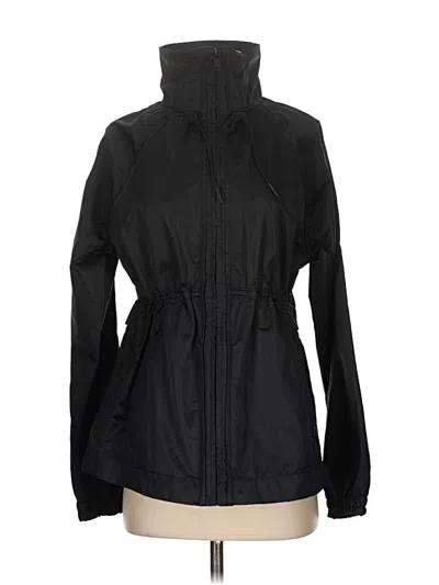 Pre-owned Athleta Windbreaker Jacket In Black
