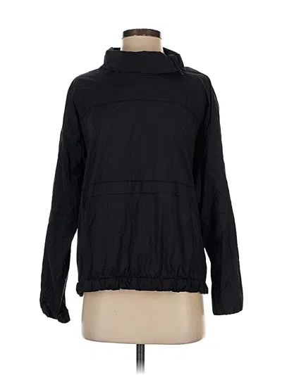 Pre-owned Athleta Windbreaker Jacket In Black