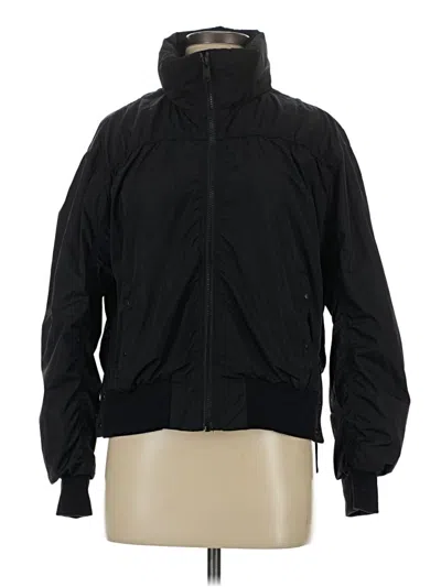 Pre-owned Athleta Windbreaker Jacket In Black