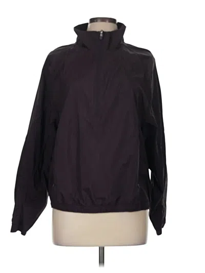 Pre-owned Athleta Windbreaker Jacket In Black