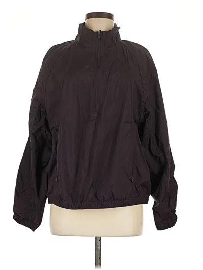 Pre-owned Athleta Windbreaker Jacket In Black