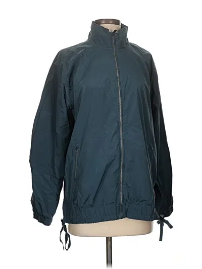 Pre-owned Athleta Windbreaker Jacket In Blue