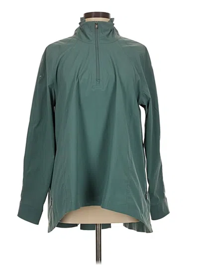 Pre-owned Athleta Windbreaker Jacket In Blue