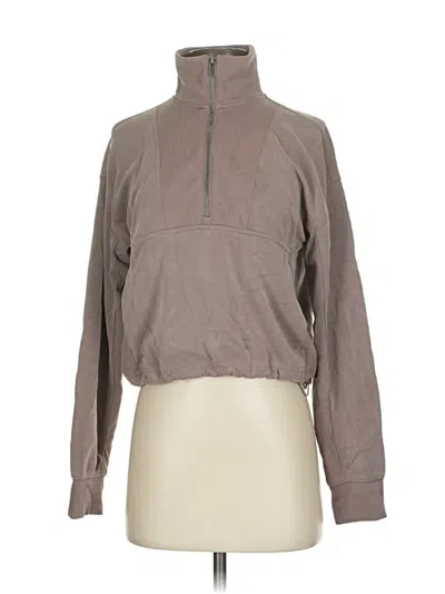 Pre-owned Athleta Windbreaker Jacket In Brown