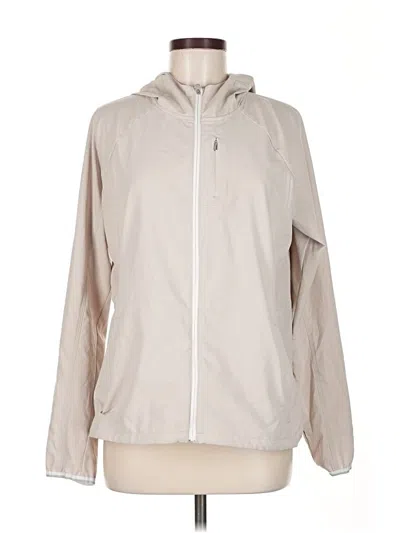 Pre-owned Athleta Windbreaker Jacket In Brown