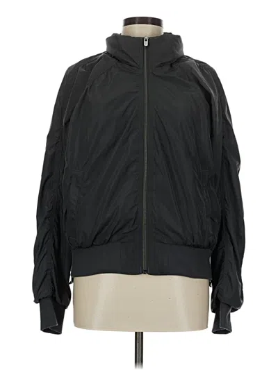 Pre-owned Athleta Windbreaker Jacket In Gray