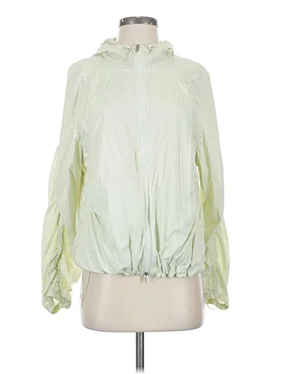 Pre-owned Athleta Windbreaker Jacket In Green