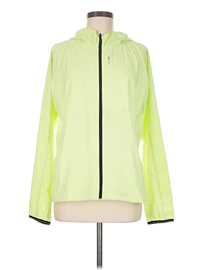 Pre-owned Athleta Windbreaker Jacket In Green