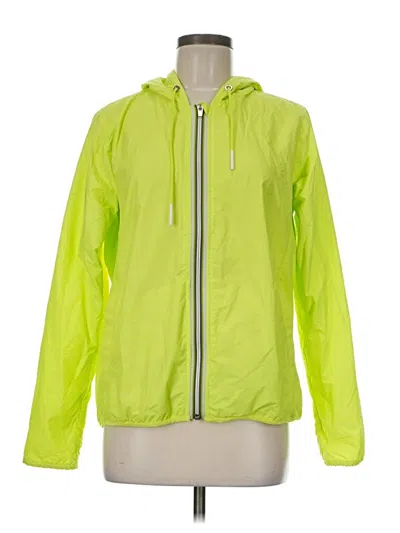 Pre-owned Athleta Windbreaker Jacket In Green
