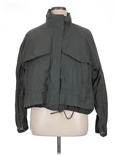 Pre-owned Athleta Windbreaker Jacket In Green