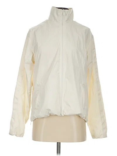 Pre-owned Athleta Windbreaker Jacket In Ivory