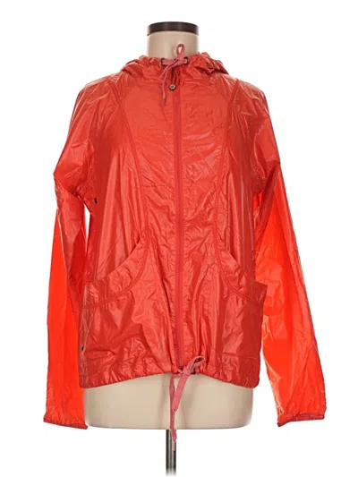 Pre-owned Athleta Windbreaker Jacket In Orange