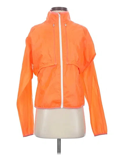 Pre-owned Athleta Windbreaker Jacket In Orange