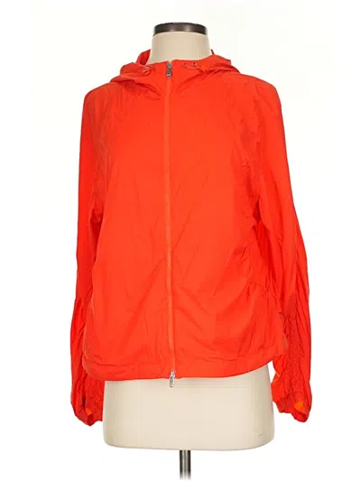 Pre-owned Athleta Windbreaker Jacket In Orange
