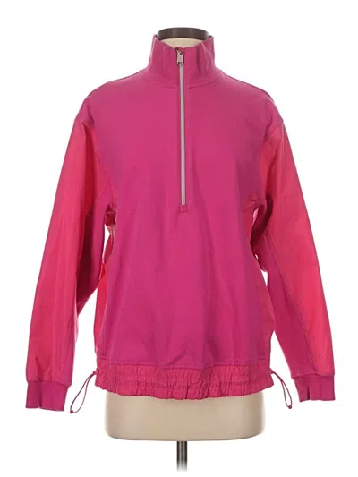 Pre-owned Athleta Windbreaker Jacket In Pink