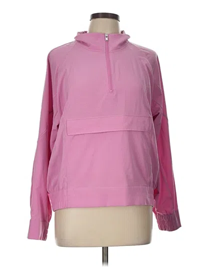 Pre-owned Athleta Windbreaker Jacket In Pink