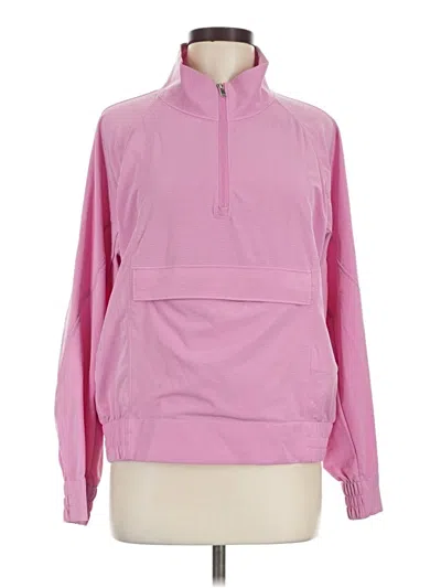 Pre-owned Athleta Windbreaker Jacket In Pink