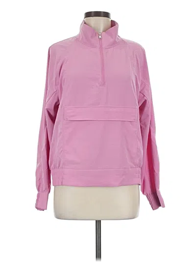 Pre-owned Athleta Windbreaker Jacket In Pink