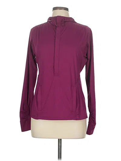 Pre-owned Athleta Windbreaker Jacket In Purple