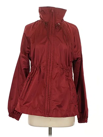 Pre-owned Athleta Windbreaker Jacket In Red