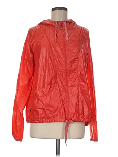 Pre-owned Athleta Windbreaker Jacket In Red