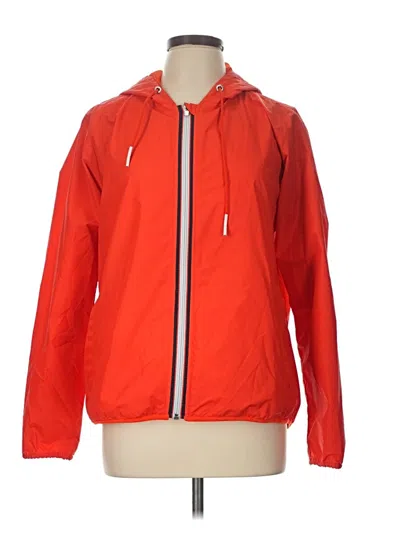Pre-owned Athleta Windbreaker Jacket In Red
