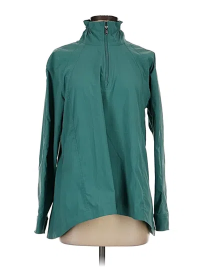 Pre-owned Athleta Windbreaker Jacket In Teal