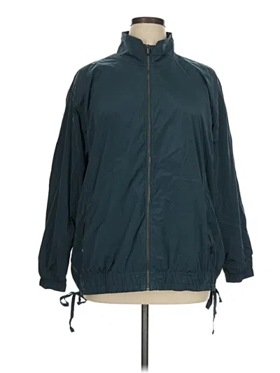 Pre-owned Athleta Windbreaker Jacket In Teal