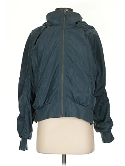 Pre-owned Athleta Windbreaker Jacket In Teal